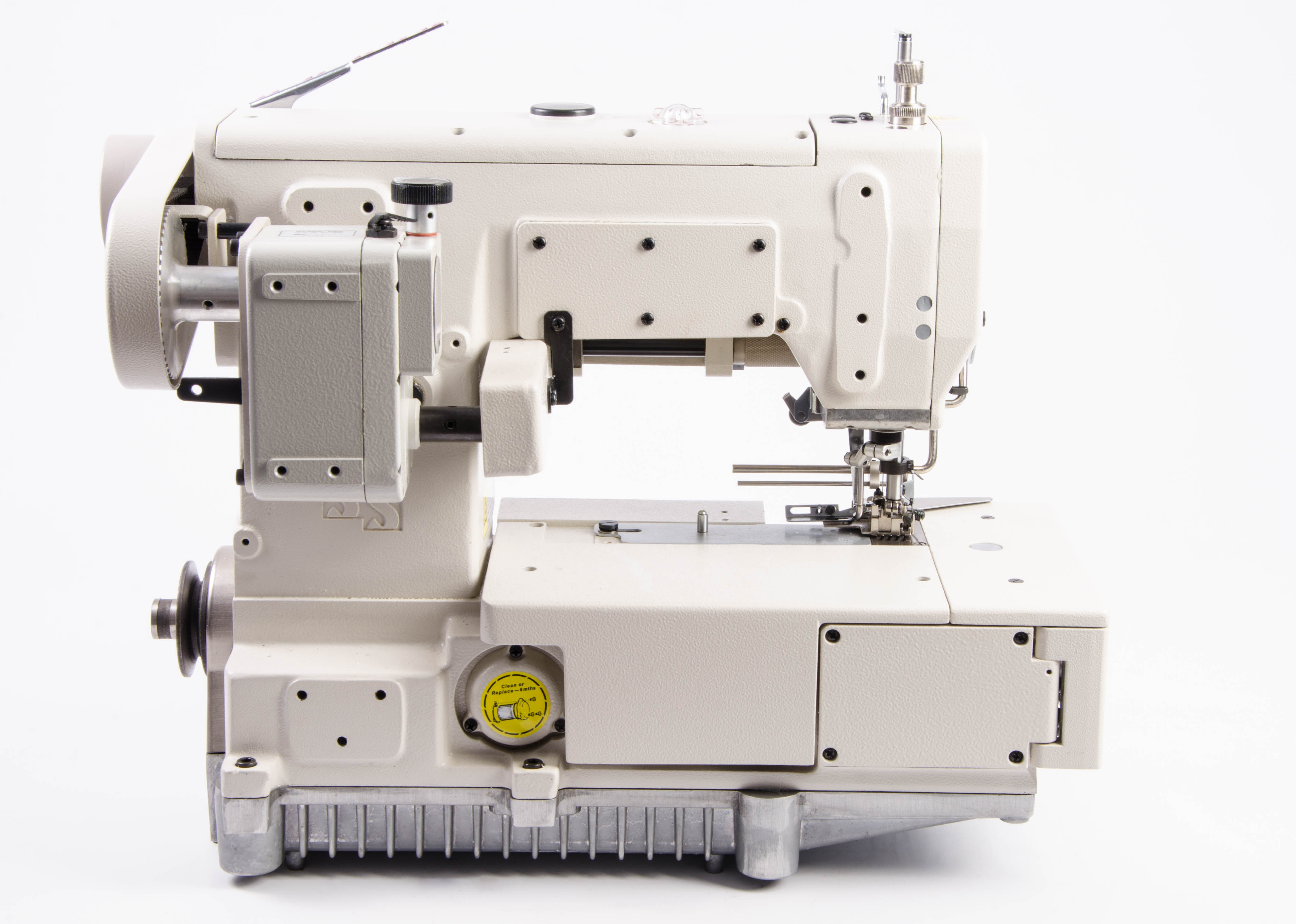 Máquina Costura Industrial Galoneira Base Plana Elastiqueira Bt Zeromax SST-007-W522-364-FFC-FRD Sun Special