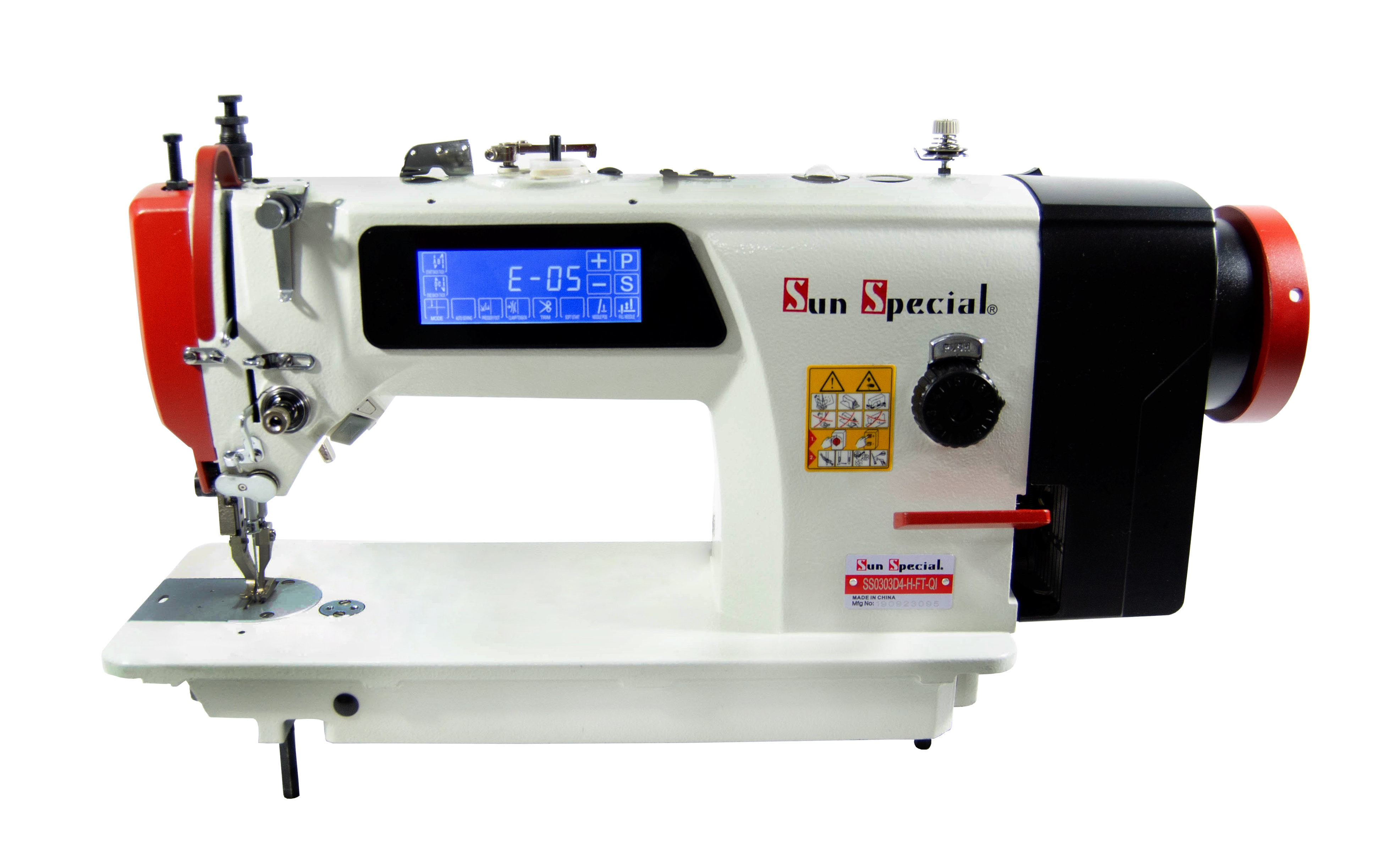 Máquina Costura Industrial Reta Transporte Duplo Eletrônica Painel Touch SS0303D4-H-HT Sun Special