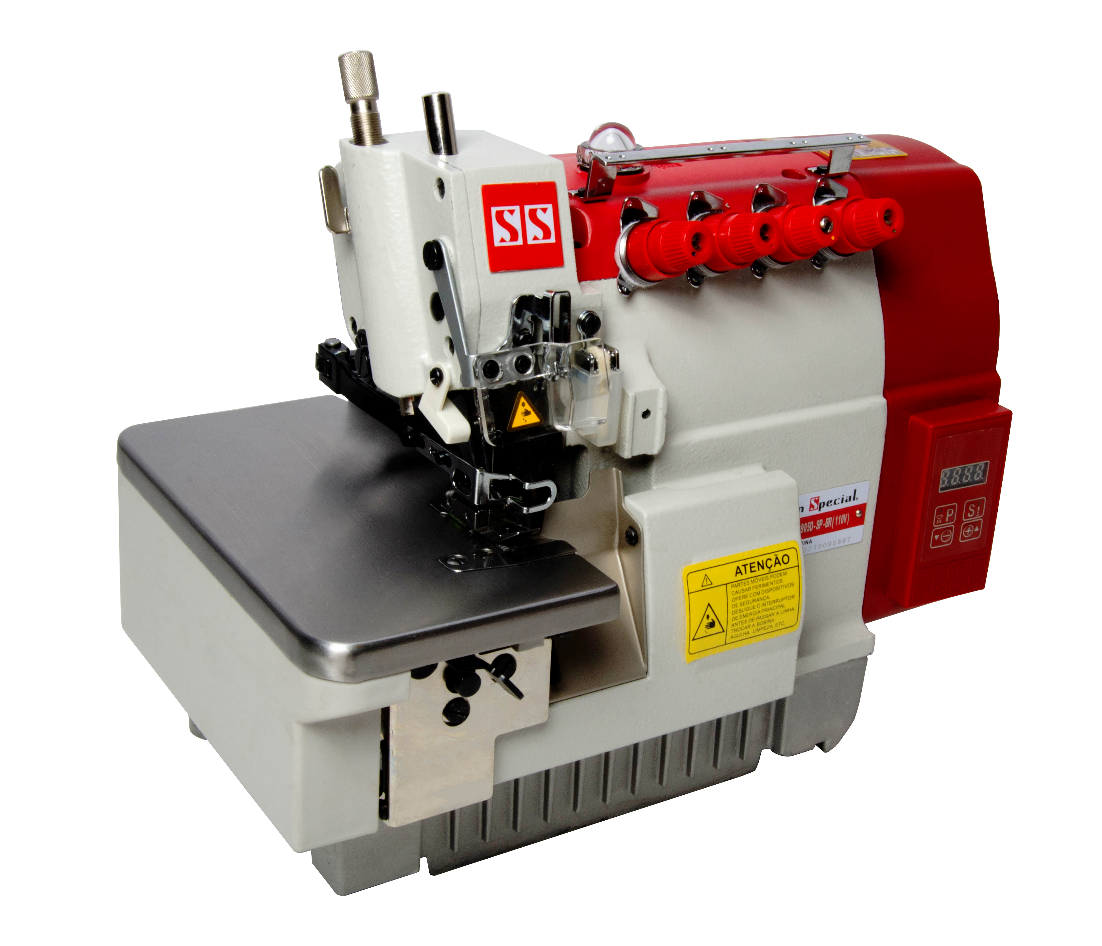 Máquina Costura Interlock Industrial com Control Box Acoplado 110v SS9905D-SP-BR - Sun Special