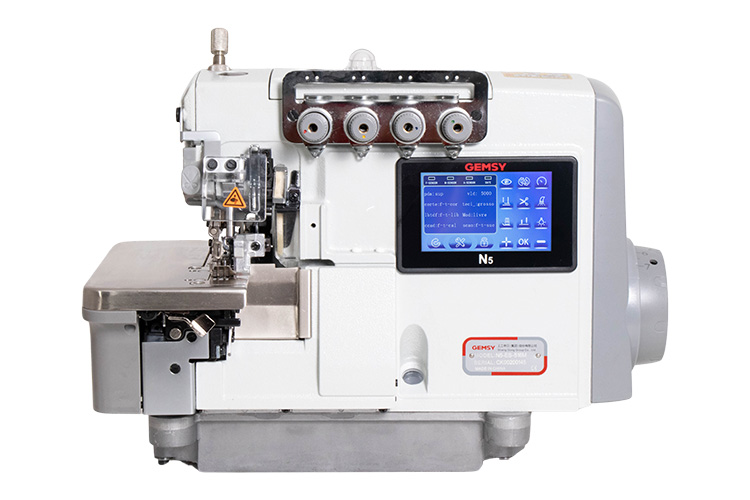 Máquina Costura Industrial Interlock Média Eletrônica N5-ES-516 220V - Gemsy