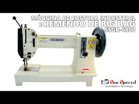 Máquina Costura Industrial Remendo Big Bag SSGB-6800 Sun Special
