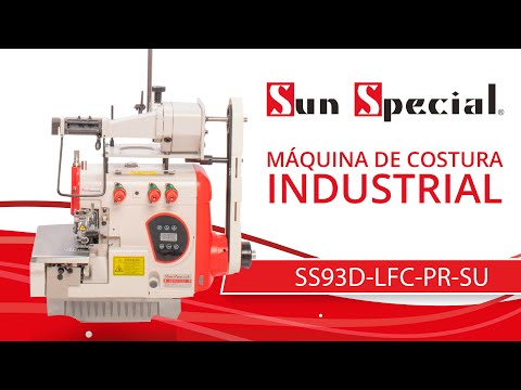 Máquina Costura Industrial Overlock Aparelho Elástico Zeromax 220v SS93D-LFC-PR-SU - Sun Special