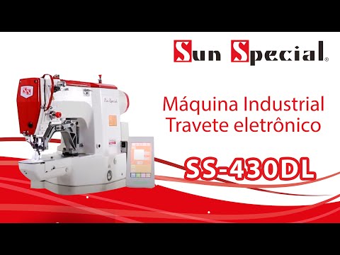 Máquina Costura Industrial Travete Eletrônica 220v SS-430DL-01TZ-DH - Sun Special