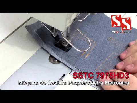 Máquina Costura Industrial Pespontadeira Alternada Eletrônica SSTC-7975HD3 Sun Special